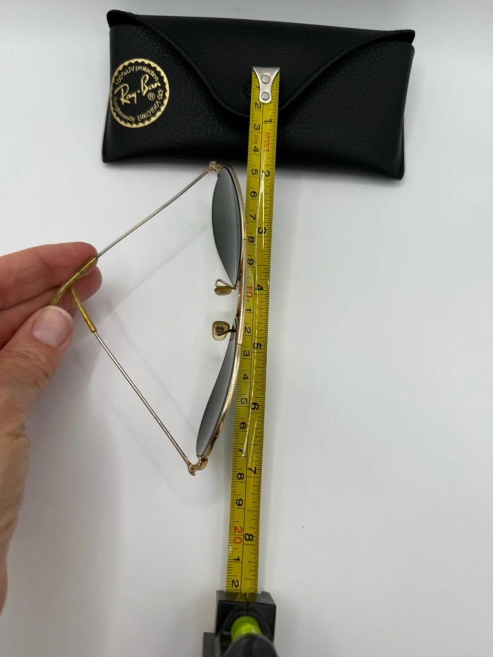 Ray-Ban Aviator Sunglasses Gold Frame with Green Lenses